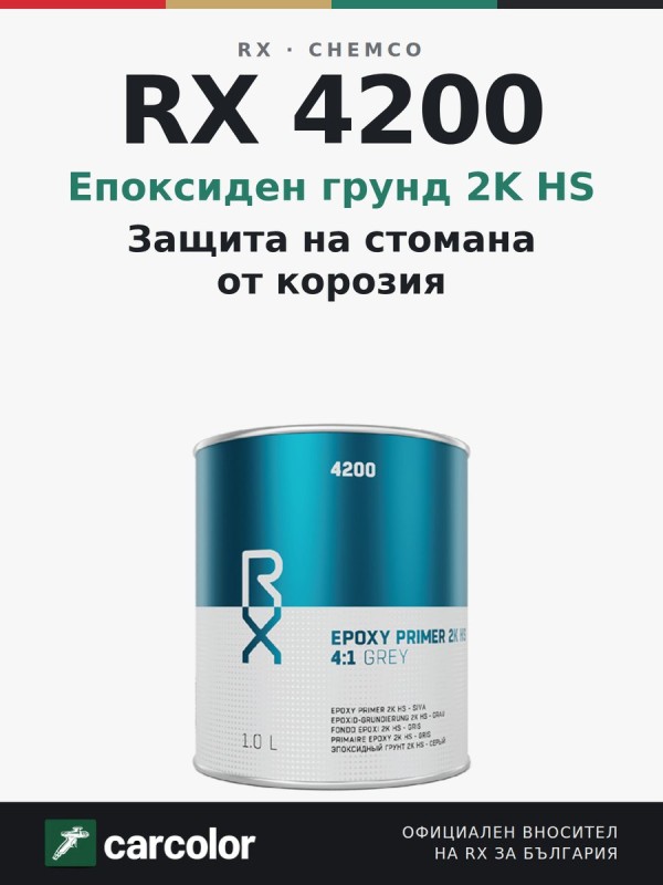 RX 4200 HS епоксиден грунд 2K, сив