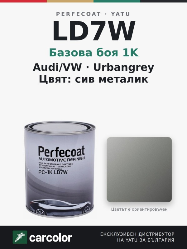 Perfecoat PC-1K Audi/VW LD7W Urbangrey, сив металик, 1 л