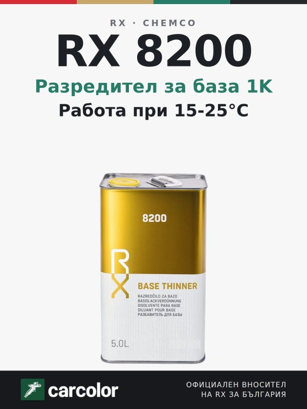 RX 8200 разредител за база 1K, 5 л
